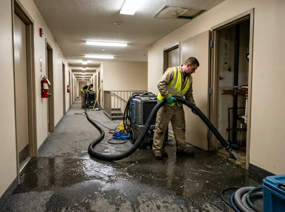 multi-unit-apartment-hallway-f-005 — frequently asked questions, Emergency Burst Pipe Water Extraction & Removal in Noblesvi…